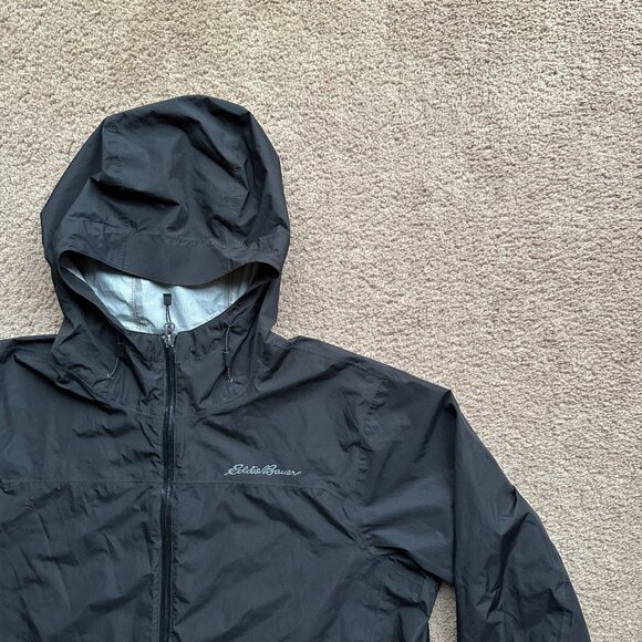 Eddie Bauer Jacket Mens Large Full Zip Waterproof Weatheredge Windbreaker Black - Picture 5 of 13